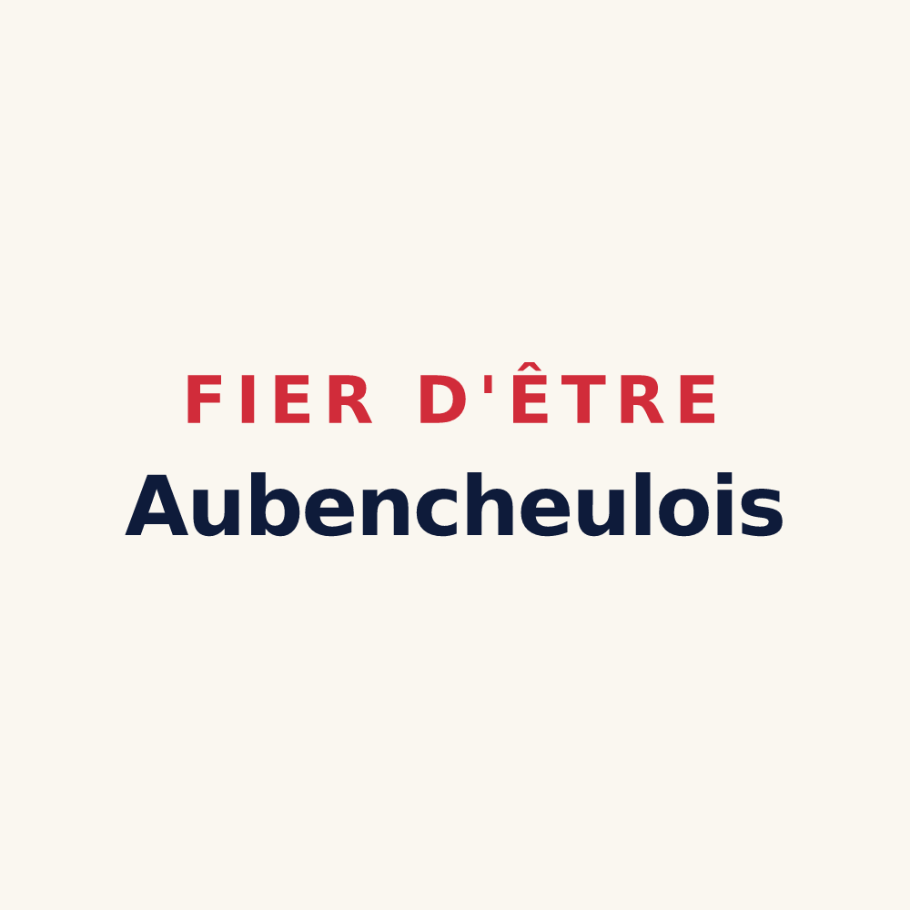 Tasse « Fier d'être Aubencheulois » — design pour Aubencheul-au-Bac
