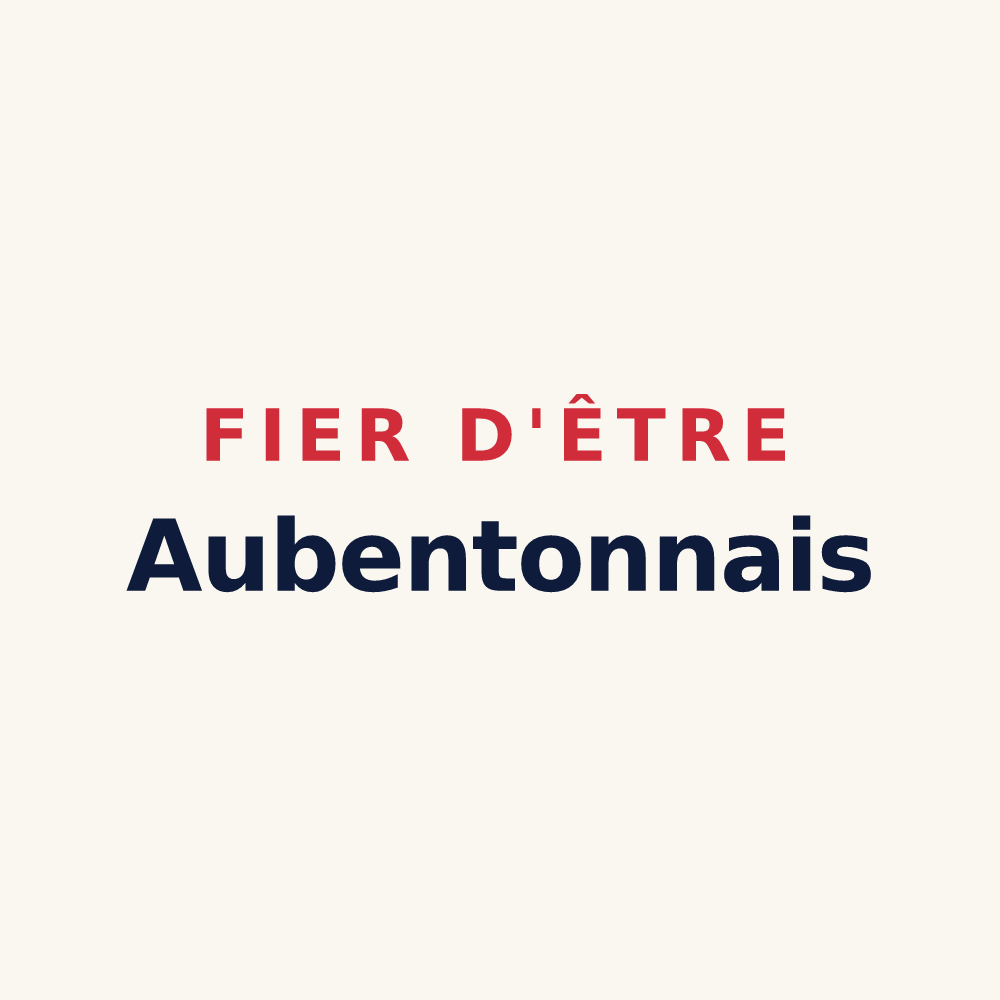 Tasse « Fier d'être Aubentonnais » — design pour Aubenton