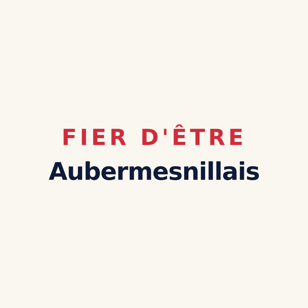 Tasse « Fier d'être Aubermesnillais » — design pour Aubermesnil-Beaumais