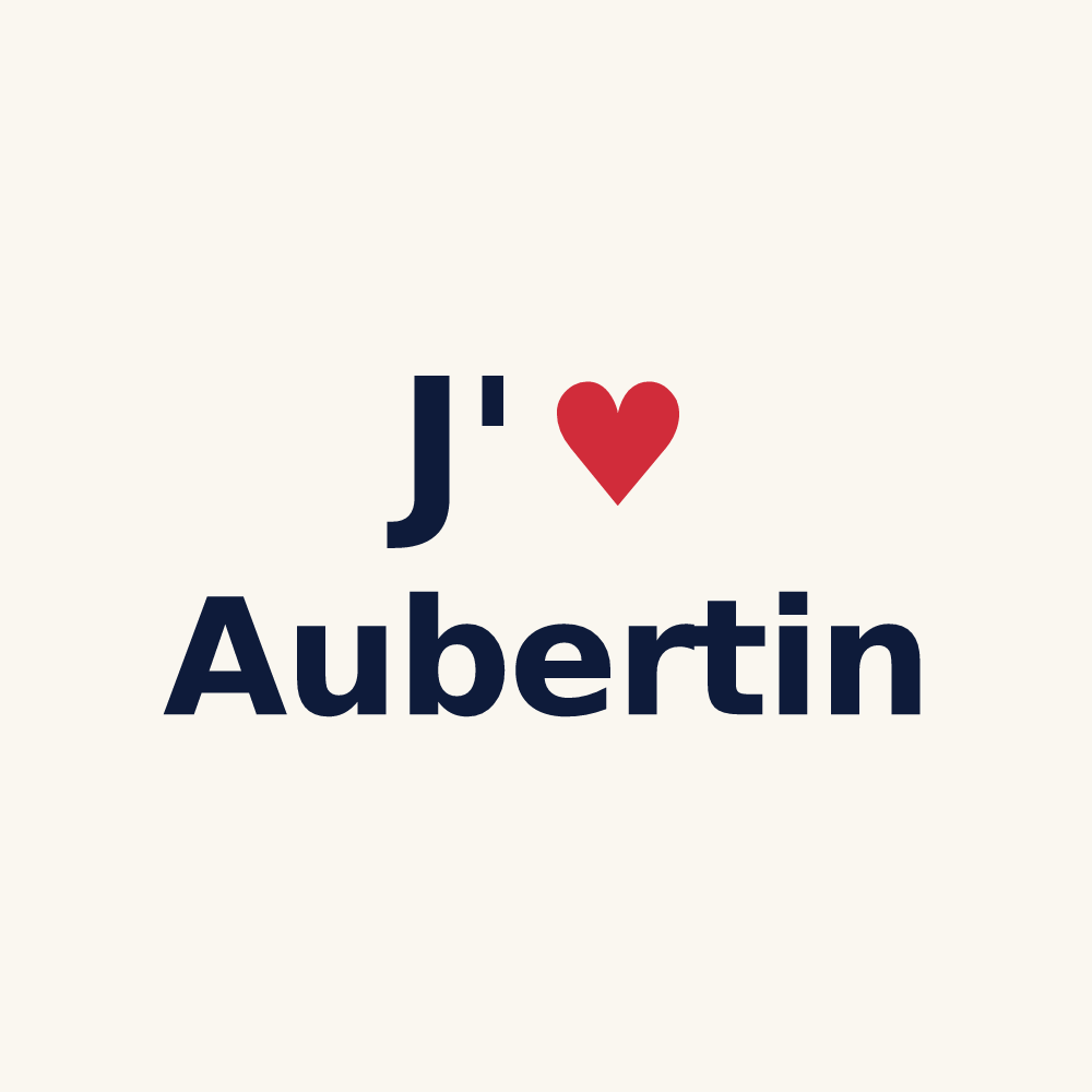 Tasse personnalisée Aubertin — design J'aime Aubertin
