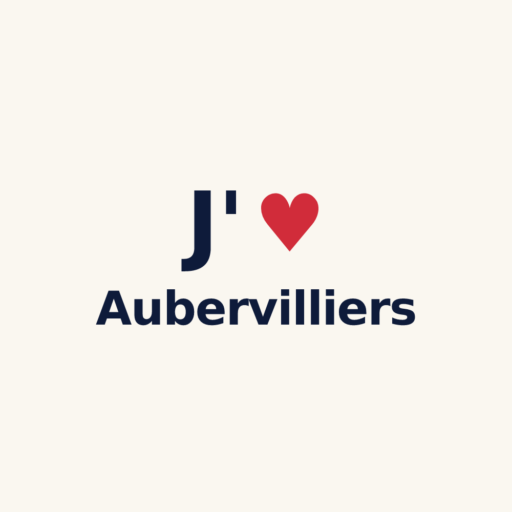 Tasse personnalisée Aubervilliers — design J'aime Aubervilliers