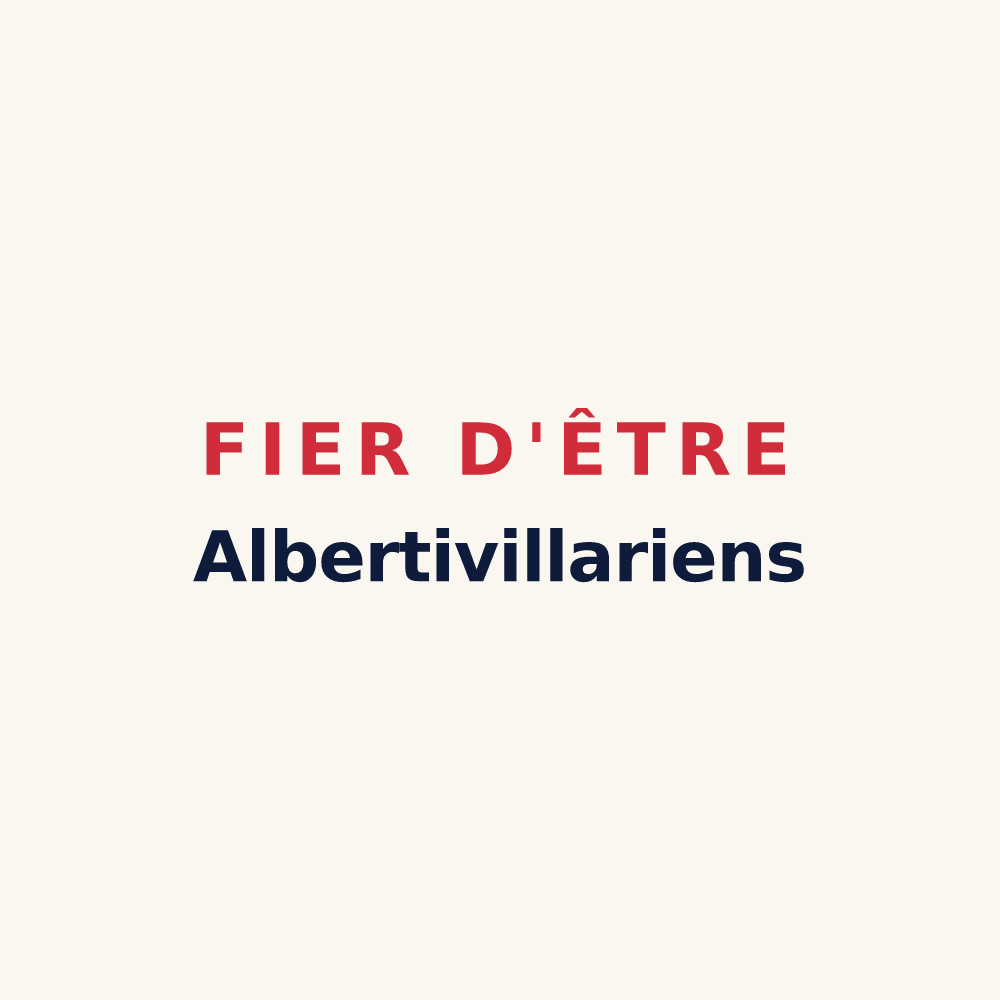 Tasse « Fier d'être Albertivillariens » — design pour Aubervilliers
