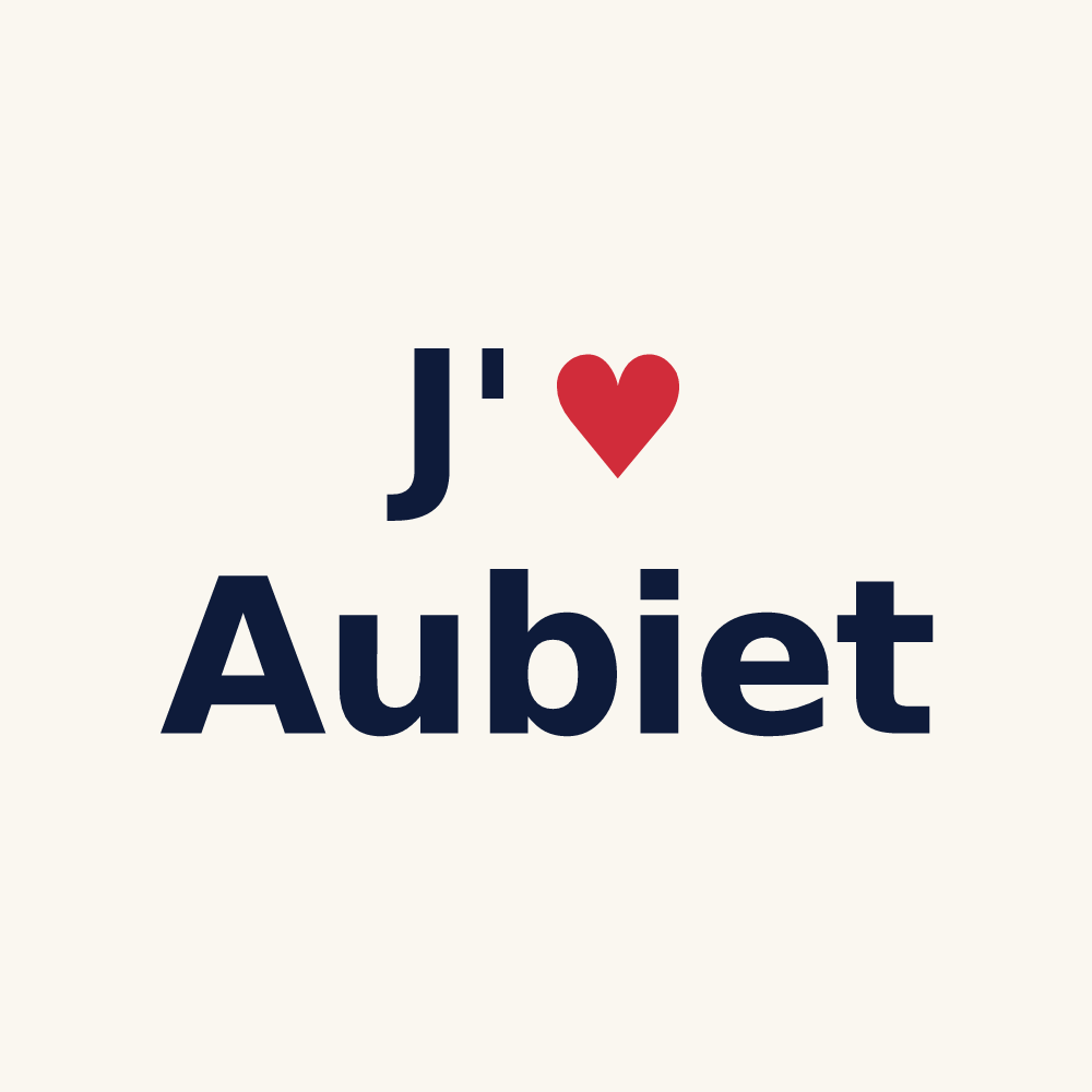 Tasse personnalisée Aubiet — design J'aime Aubiet