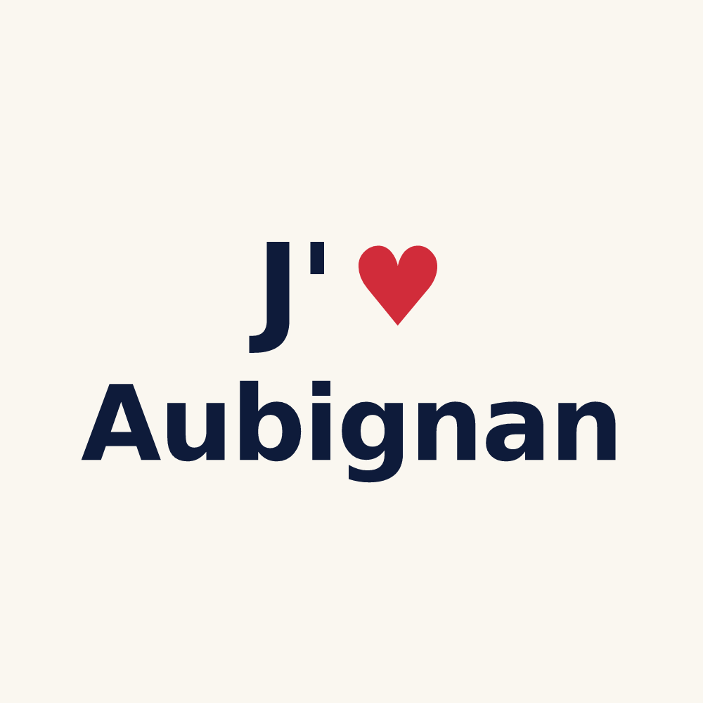 Tasse personnalisée Aubignan — design J'aime Aubignan