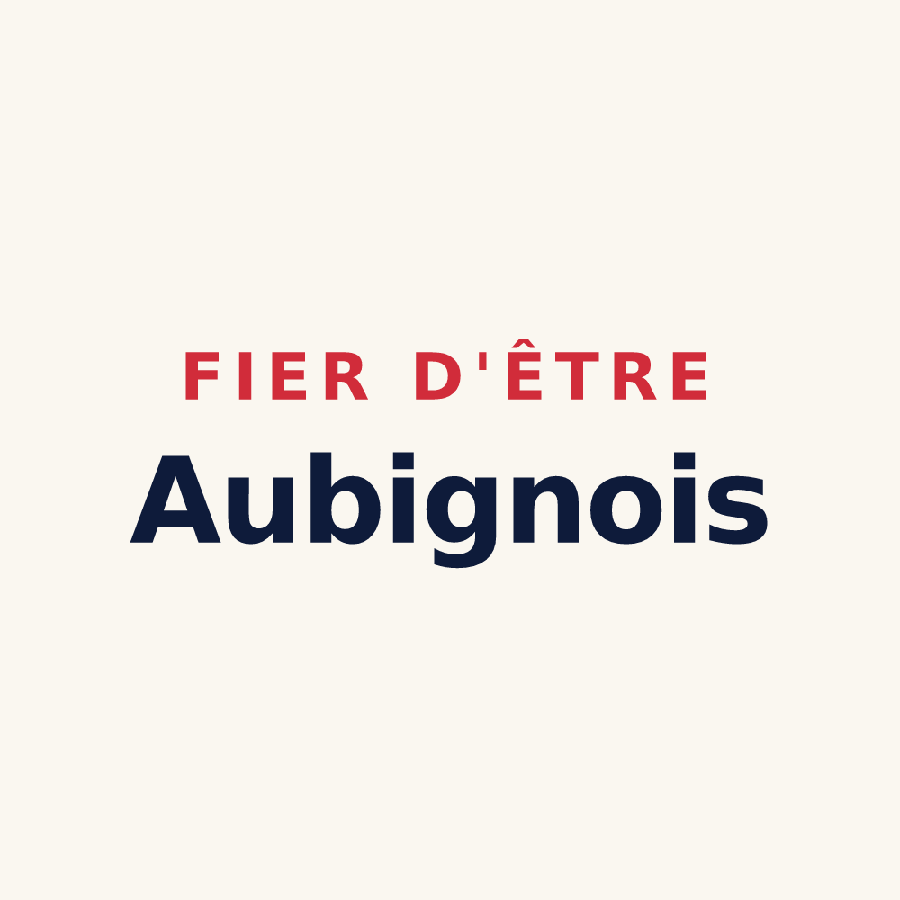 Tasse « Fier d'être Aubignois » — design pour Aubigny-au-Bac