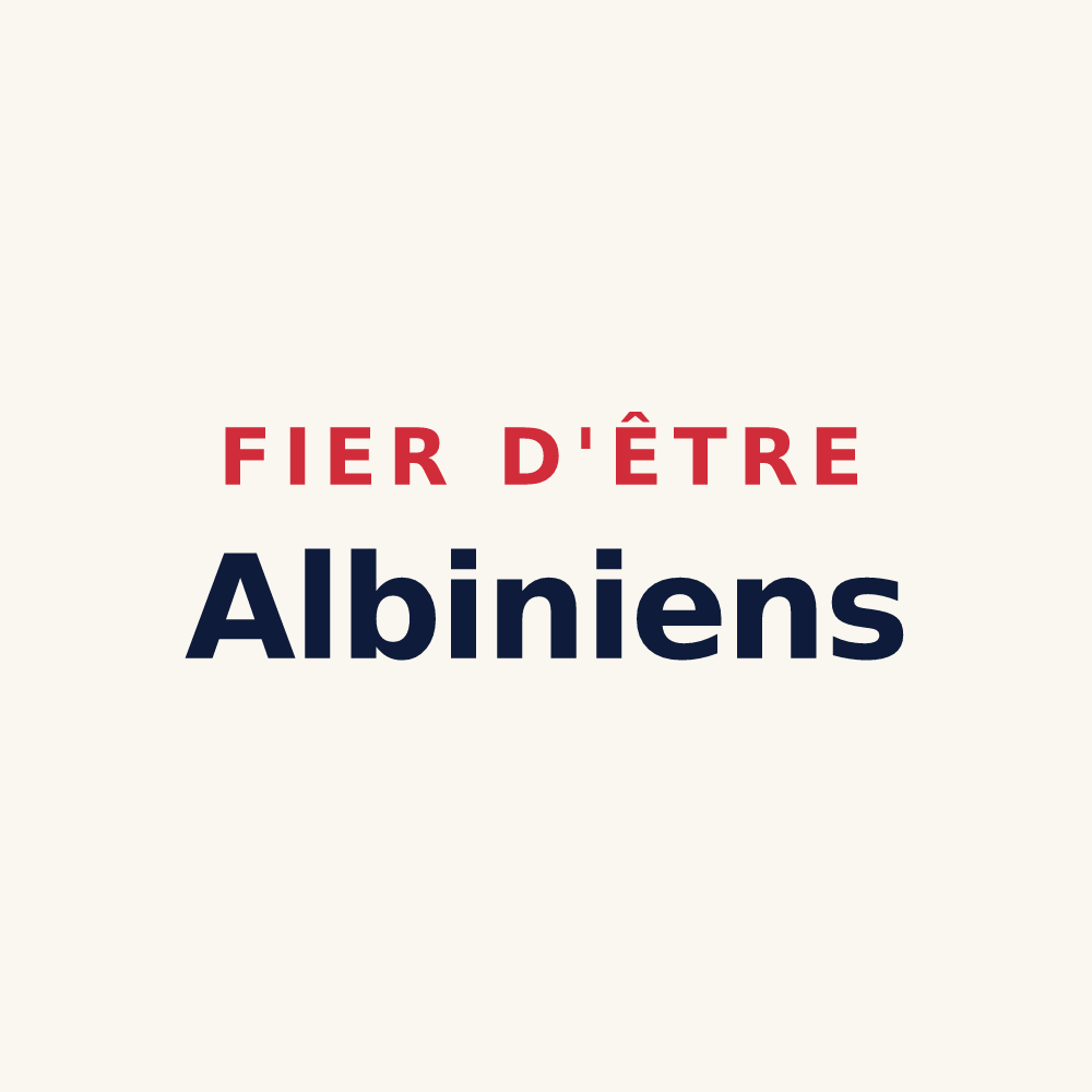 Tasse « Fier d'être Albiniens » — design pour Aubigny-sur-Nère