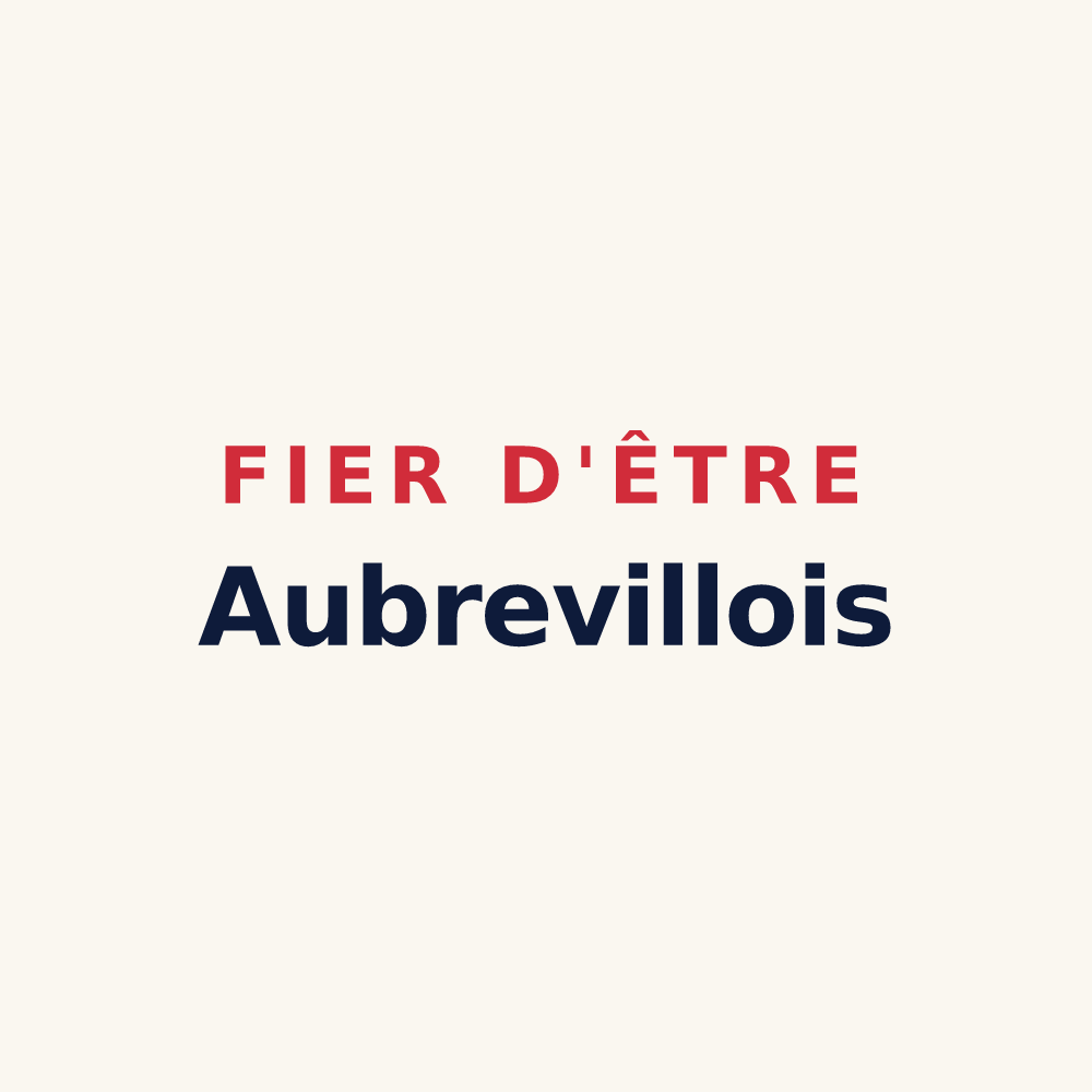 Tasse « Fier d'être Aubrevillois » — design pour Aubréville