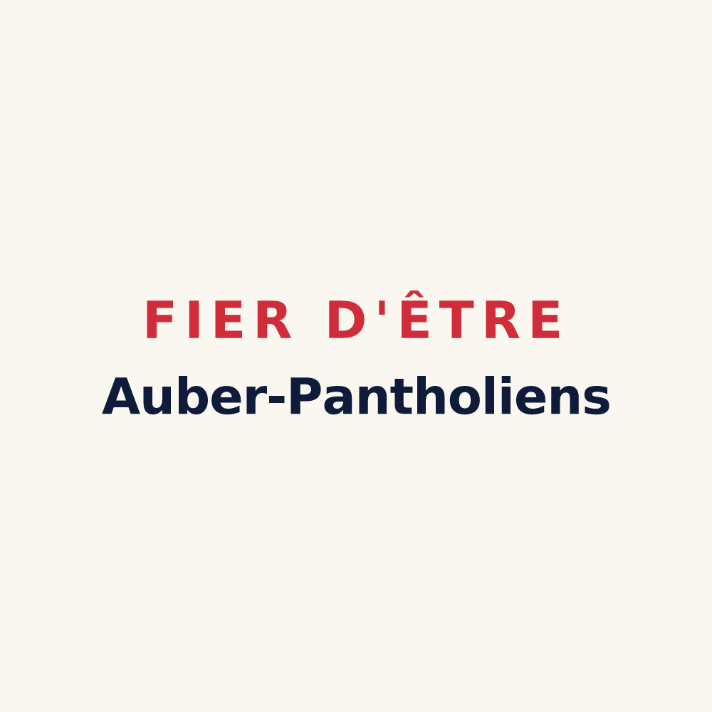 Tasse « Fier d'être Auber-Pantholiens » — design pour Aubry-le-Panthou