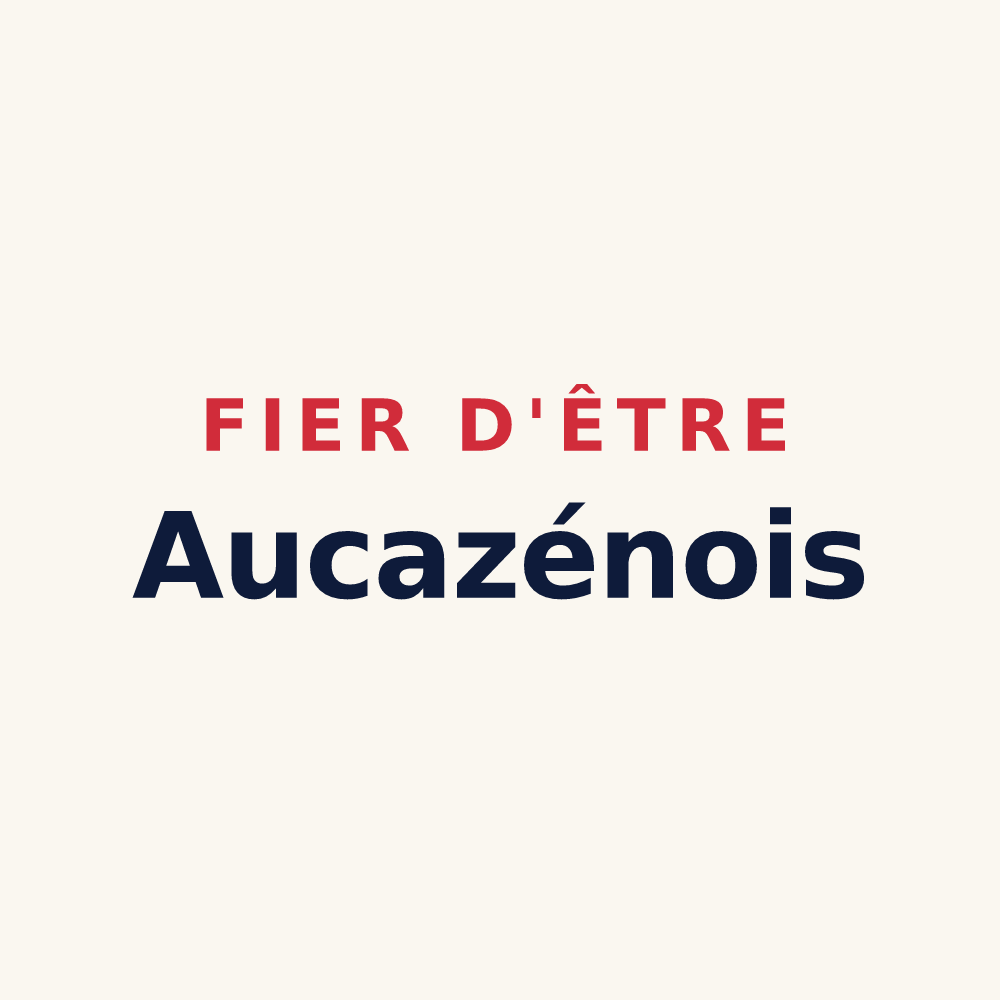 Tasse « Fier d'être Aucazénois » — design pour Aucazein