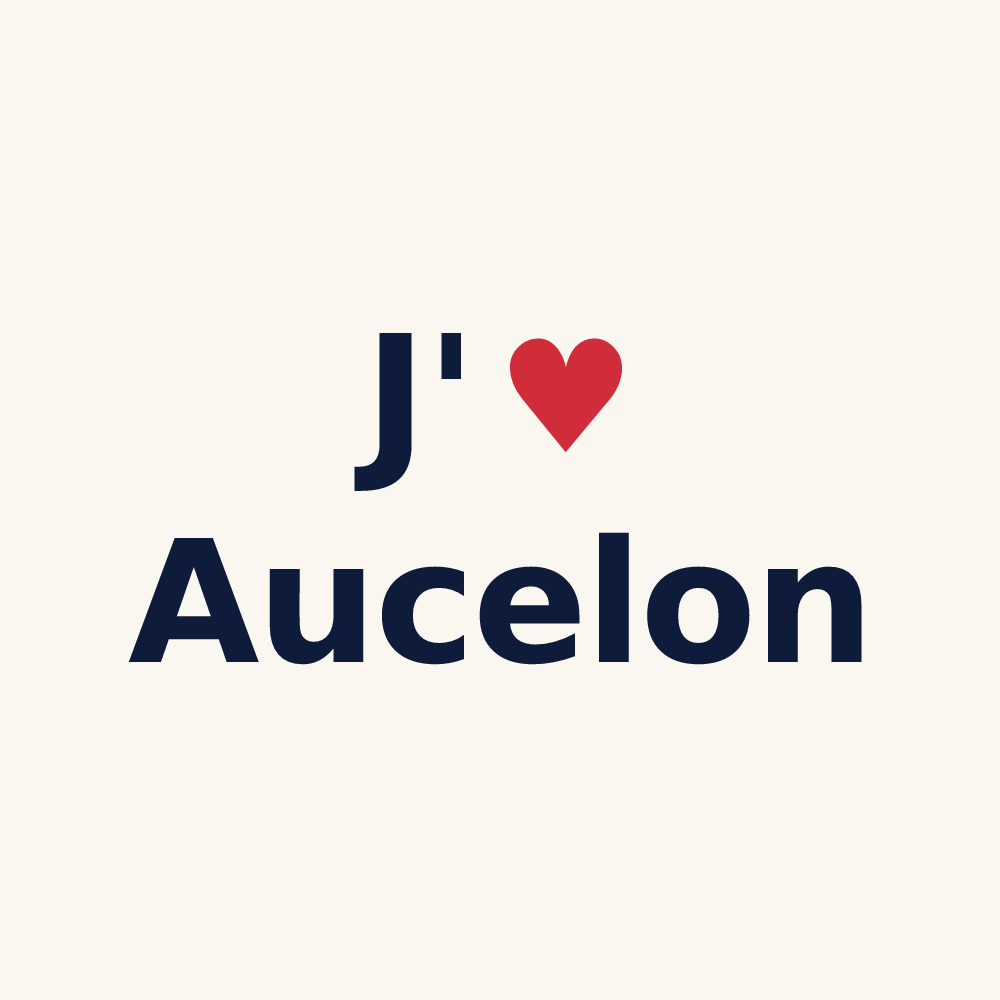 Tasse personnalisée Aucelon — design J'aime Aucelon