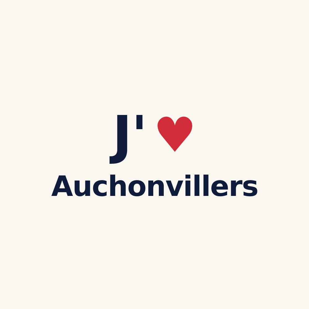 Tasse personnalisée Auchonvillers — design J'aime Auchonvillers