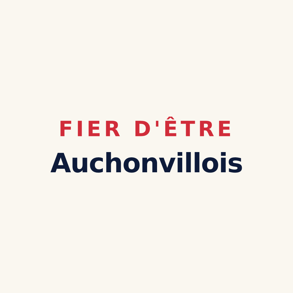 Tasse « Fier d'être Auchonvillois » — design pour Auchonvillers