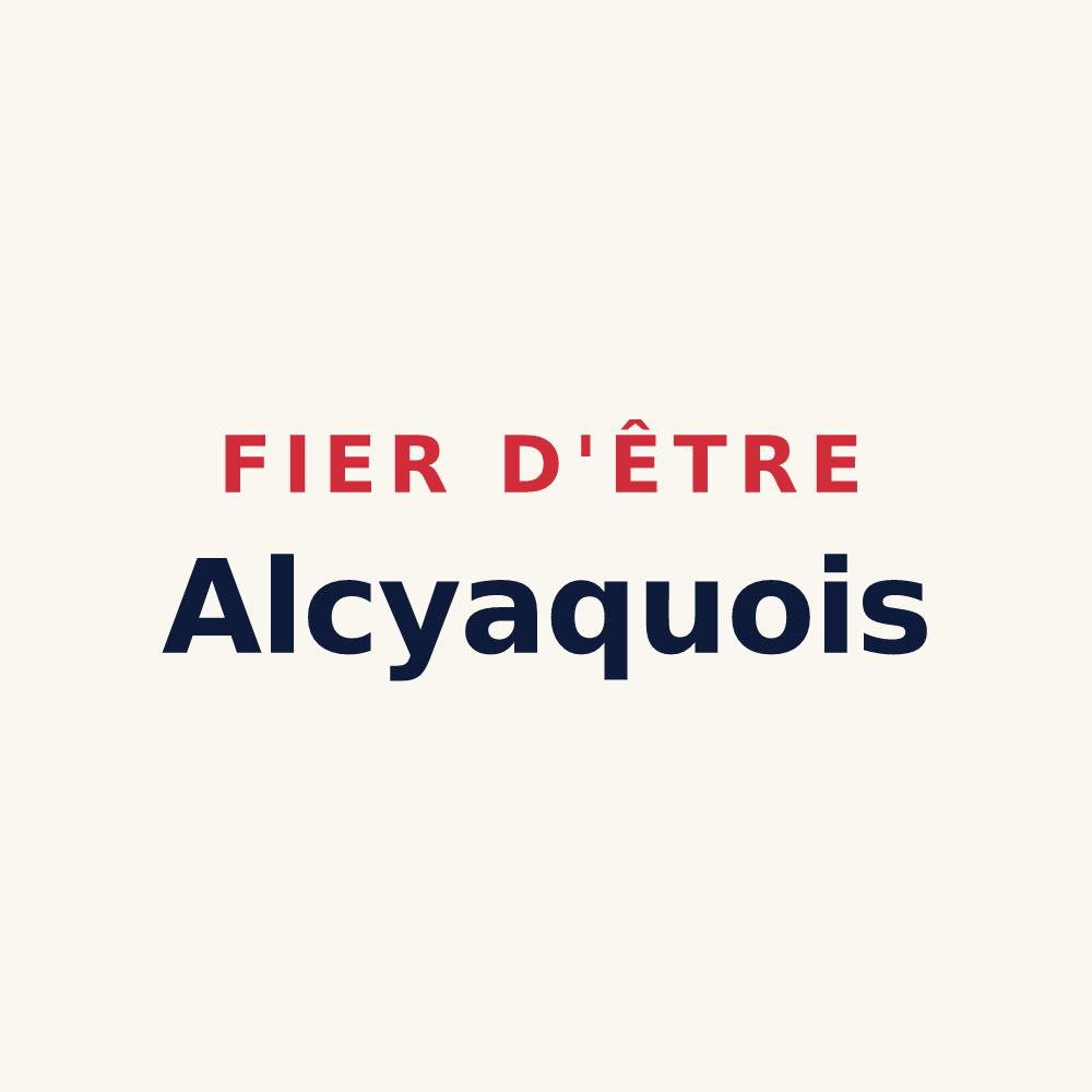 Tasse « Fier d'être Alcyaquois » — design pour Auchy-lez-Orchies