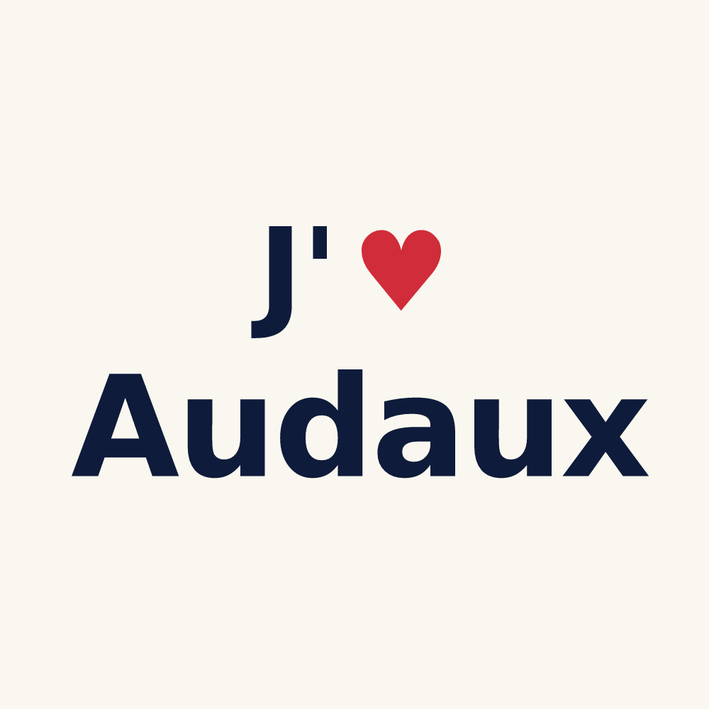 Tasse personnalisée Audaux — design J'aime Audaux