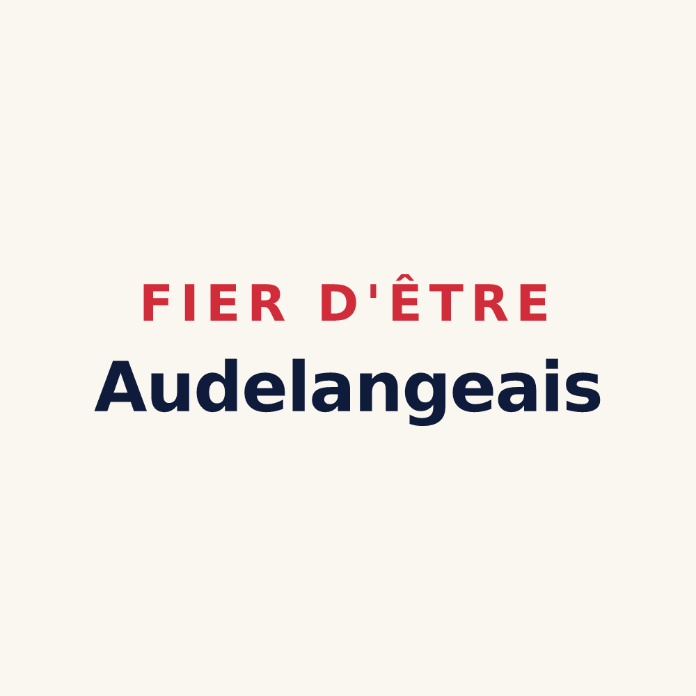Tasse « Fier d'être Audelangeais » — design pour Audelange