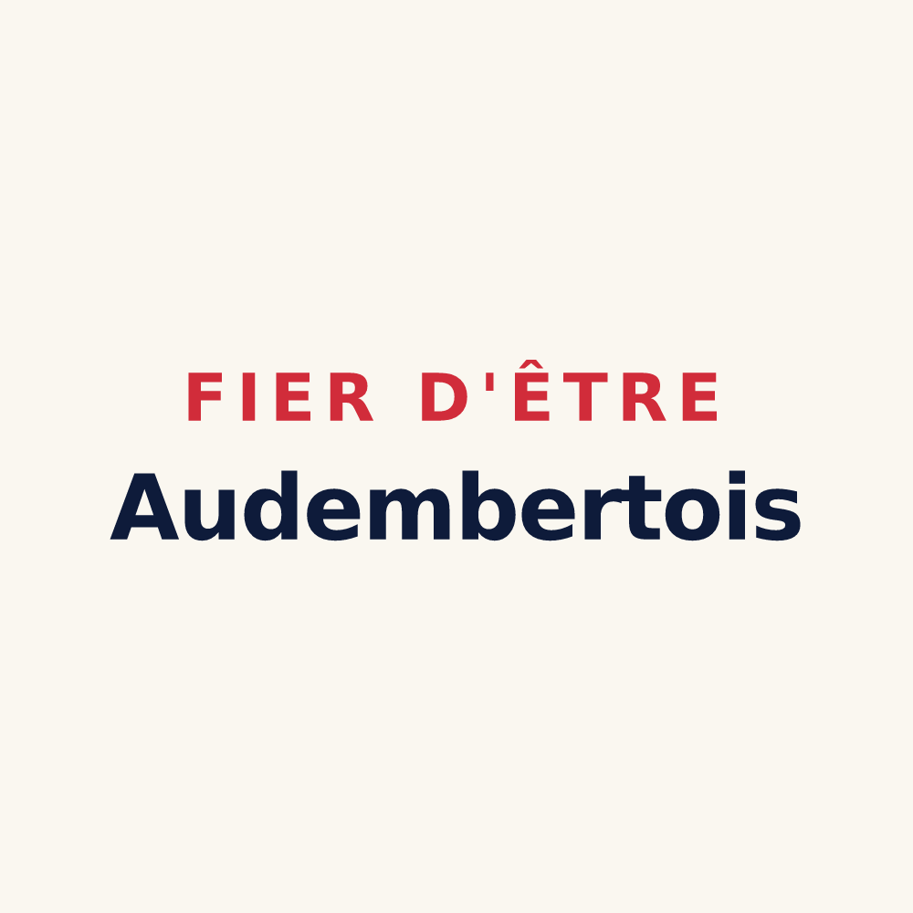 Tasse « Fier d'être Audembertois » — design pour Audembert