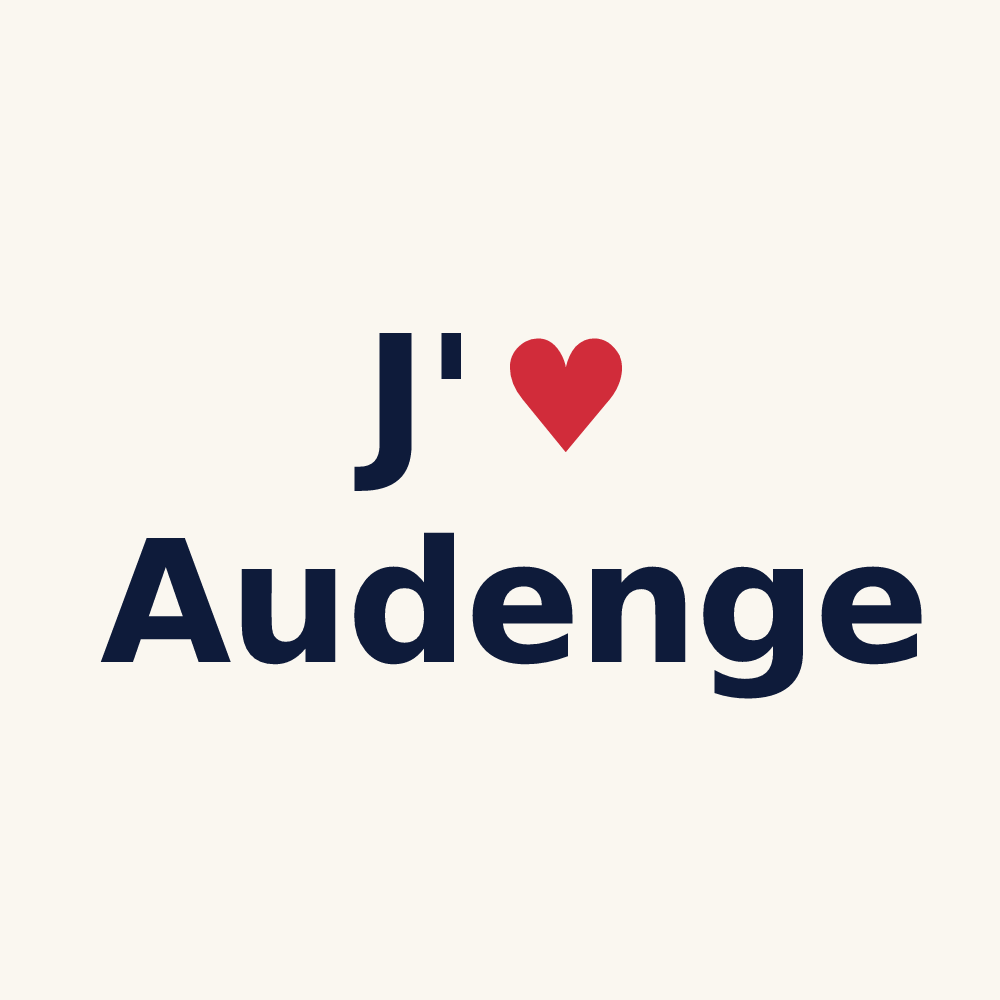 Tasse personnalisée Audenge — design J'aime Audenge