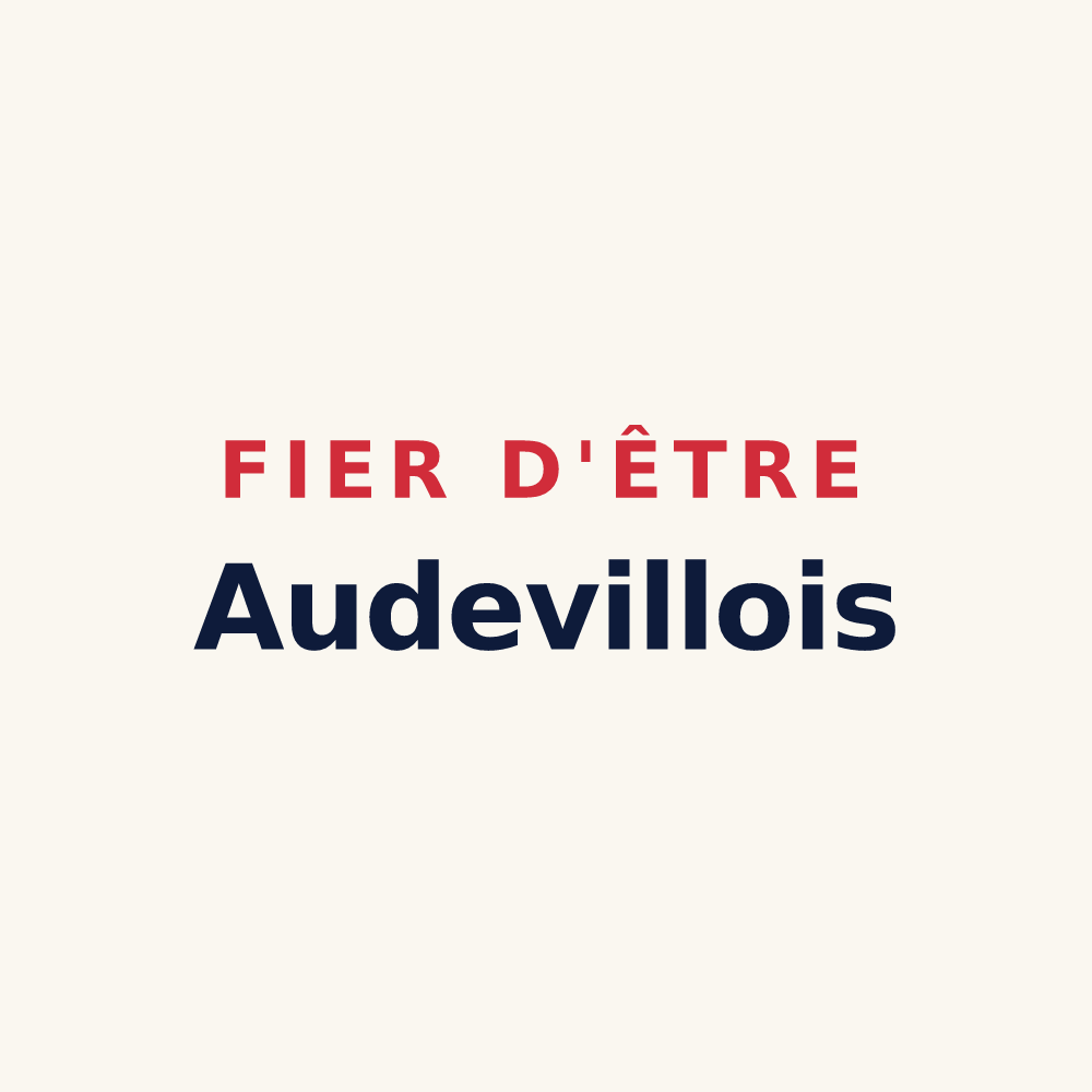 Tasse « Fier d'être Audevillois » — design pour Audeville