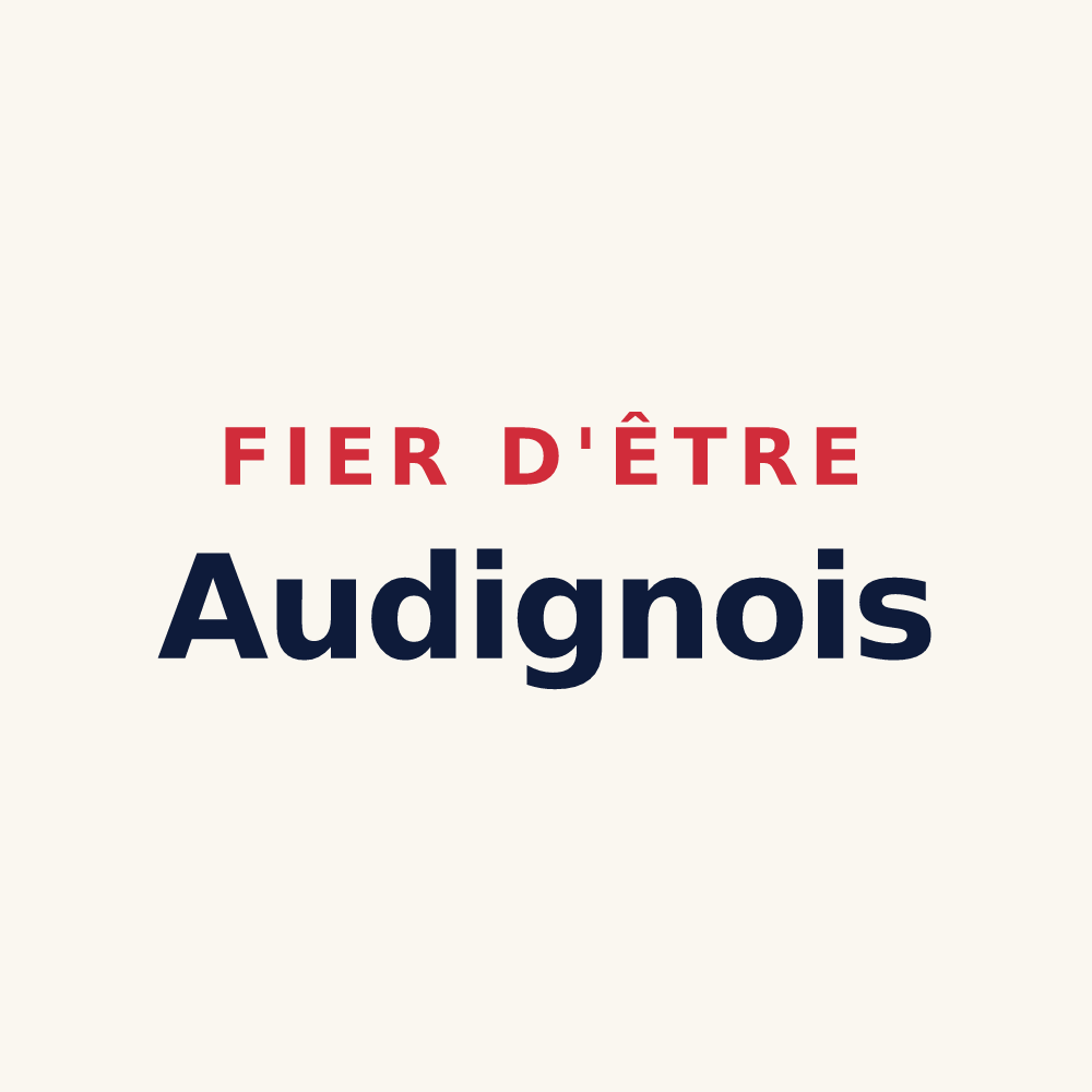 Tasse « Fier d'être Audignois » — design pour Audigny