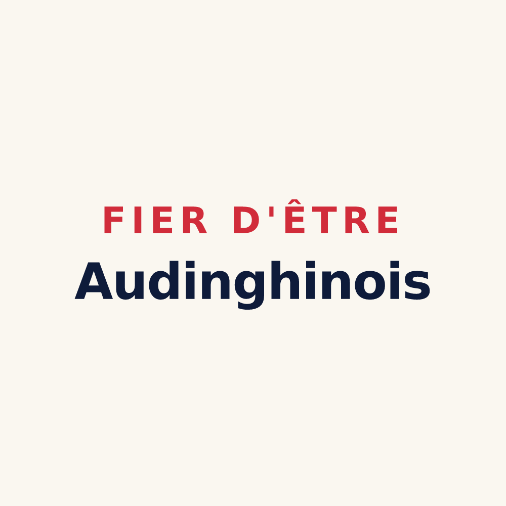 Tasse « Fier d'être Audinghinois » — design pour Audinghen