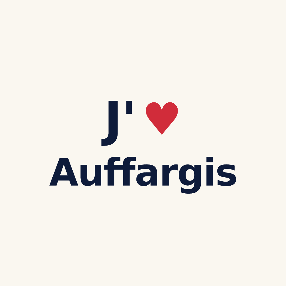 Tasse personnalisée Auffargis — design J'aime Auffargis