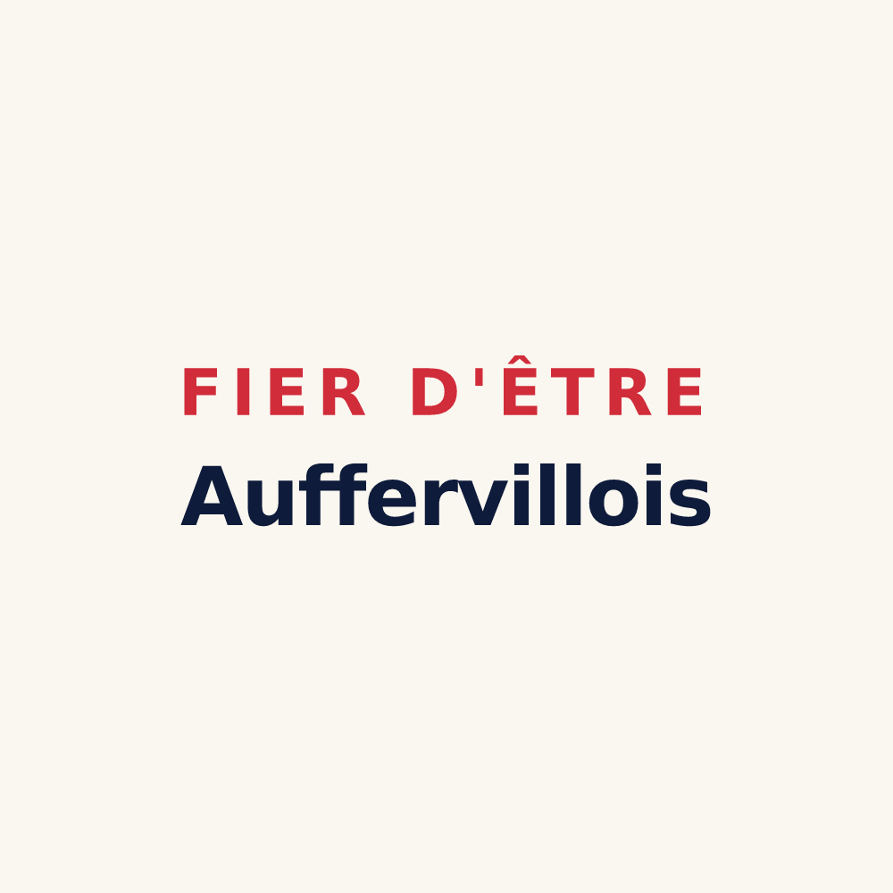 Tasse « Fier d'être Auffervillois » — design pour Aufferville