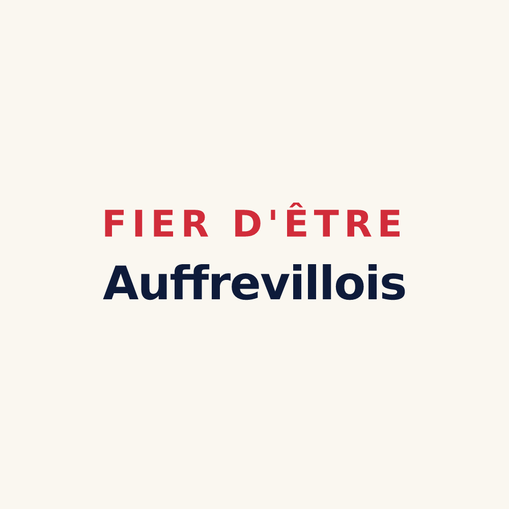 Tasse « Fier d'être Auffrevillois » — design pour Auffreville-Brasseuil