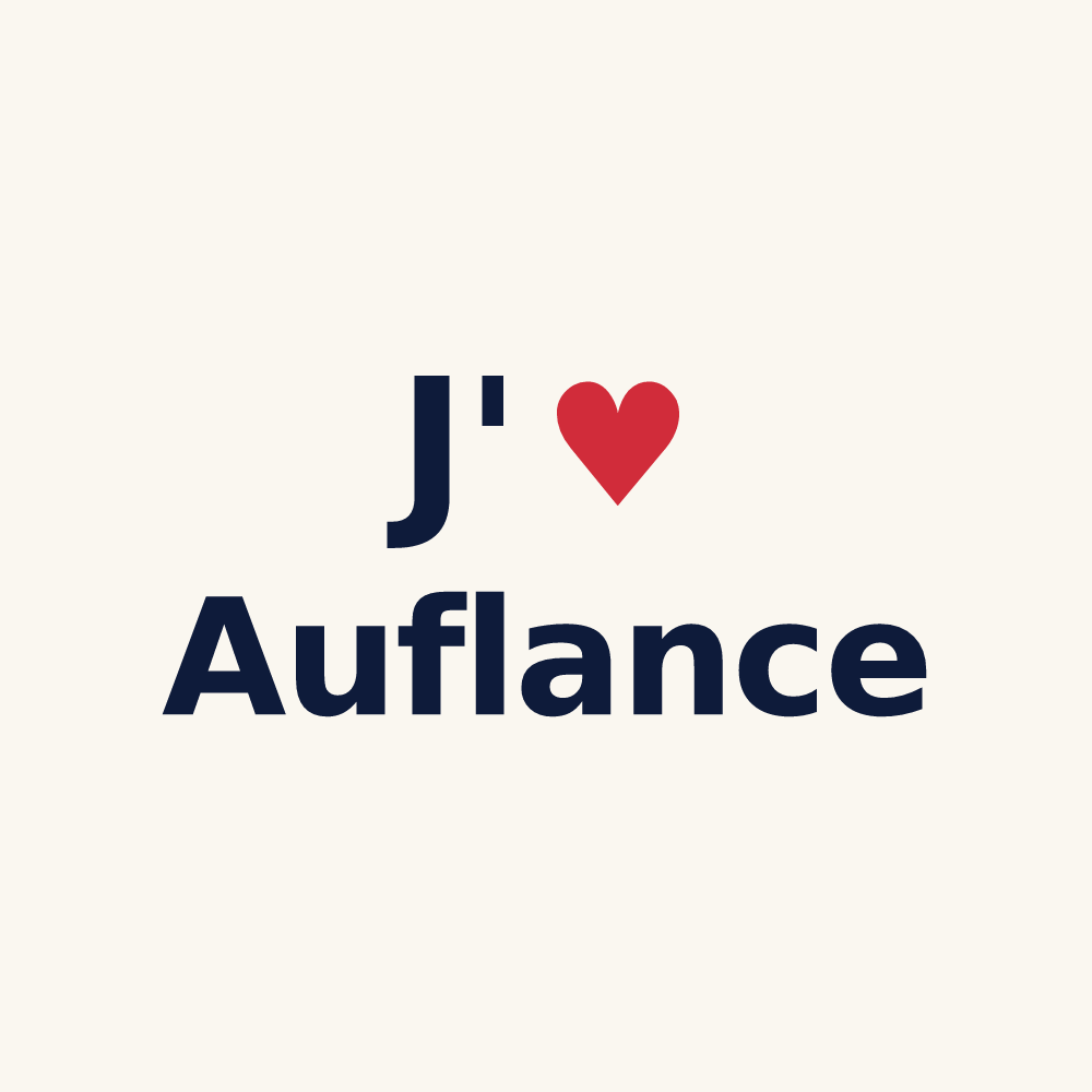 Tasse personnalisée Auflance — design J'aime Auflance