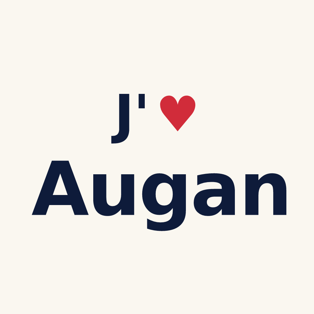 Tasse personnalisée Augan — design J'aime Augan