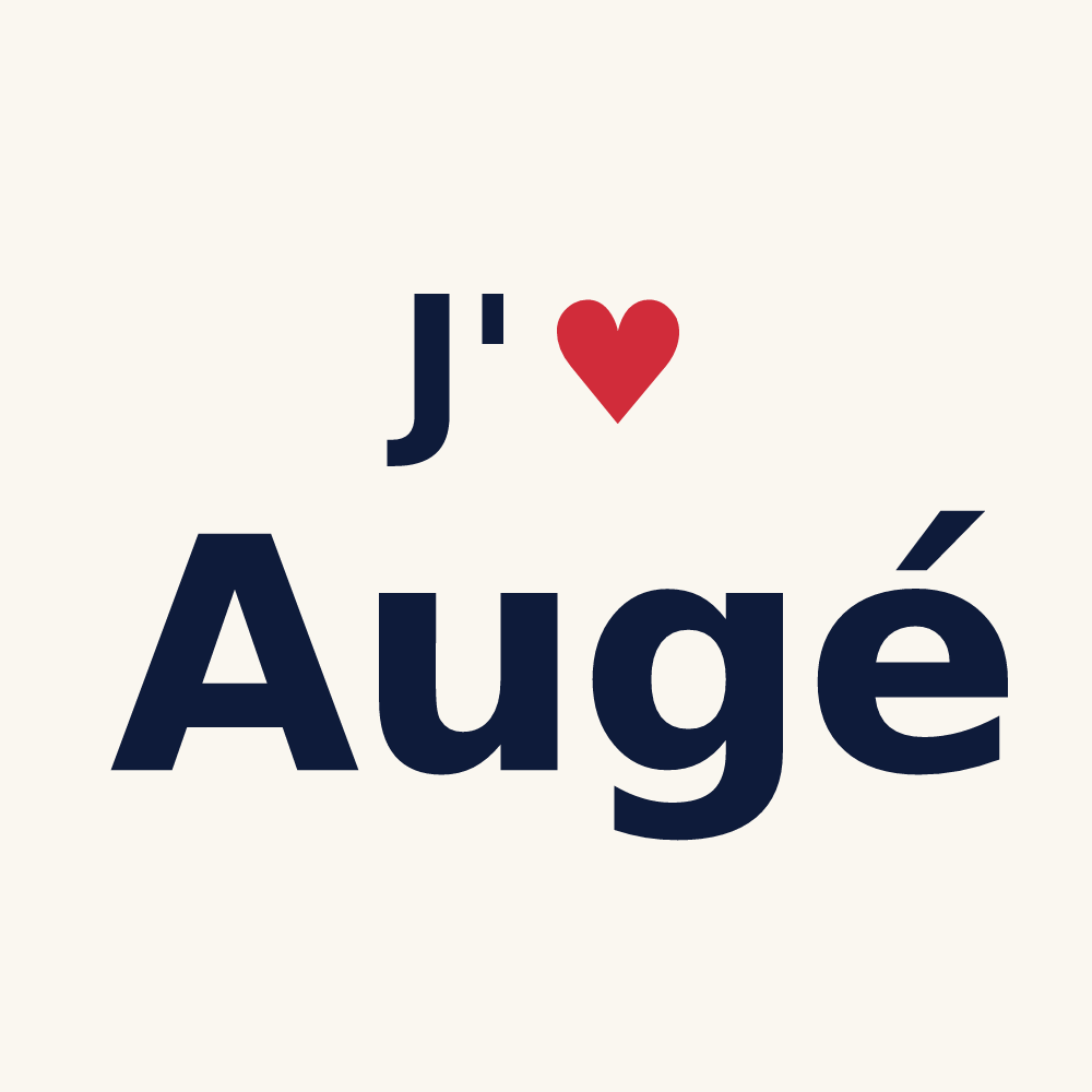 Tasse personnalisée Augé — design J'aime Augé