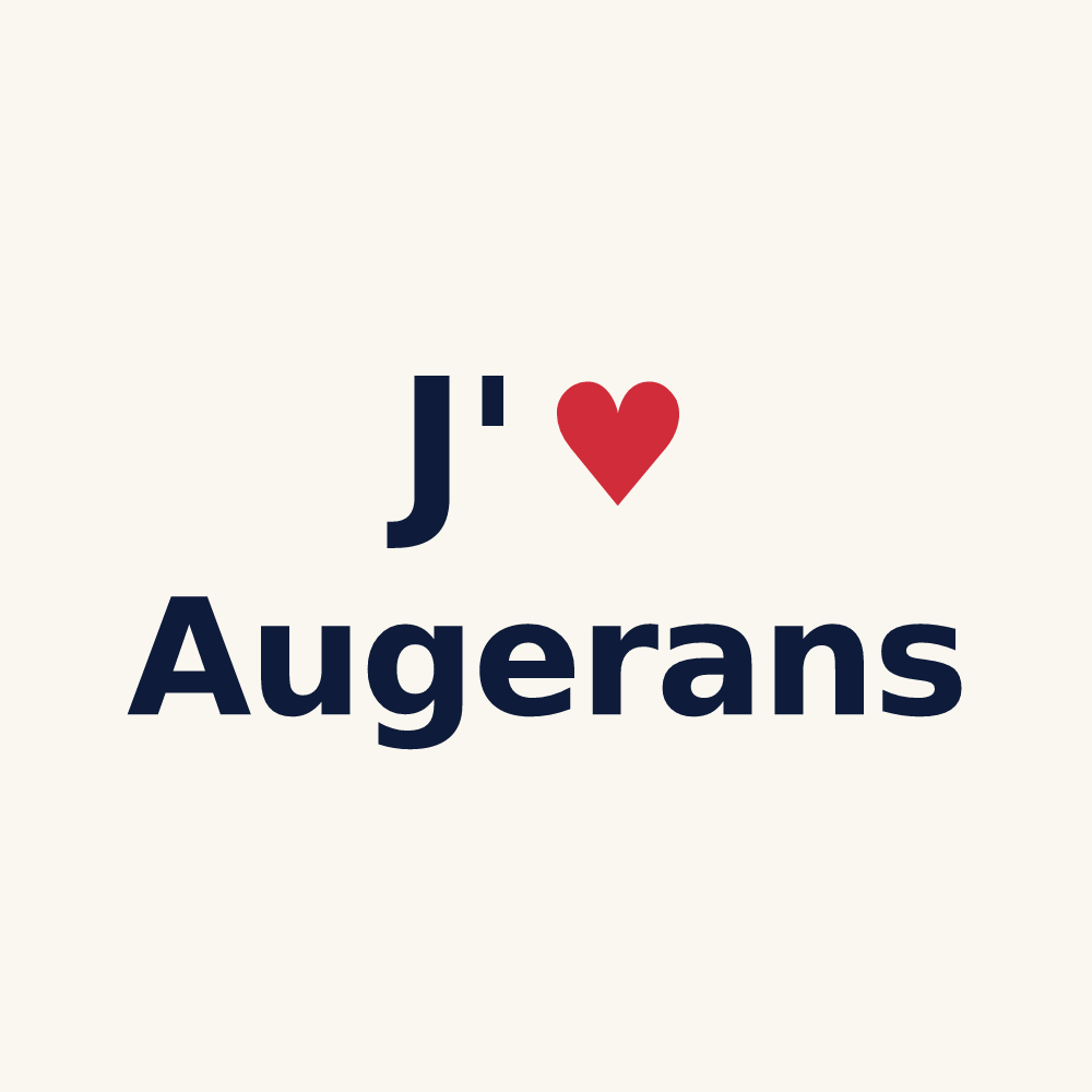 Tasse personnalisée Augerans — design J'aime Augerans