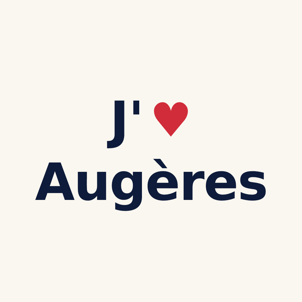 Tasse personnalisée Augères — design J'aime Augères