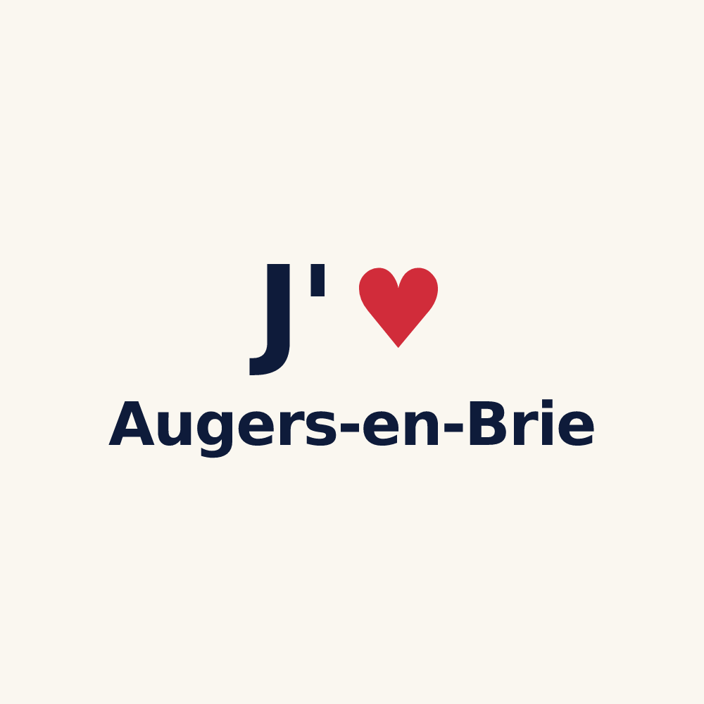 Tasse personnalisée Augers-en-Brie — design J'aime Augers-en-Brie