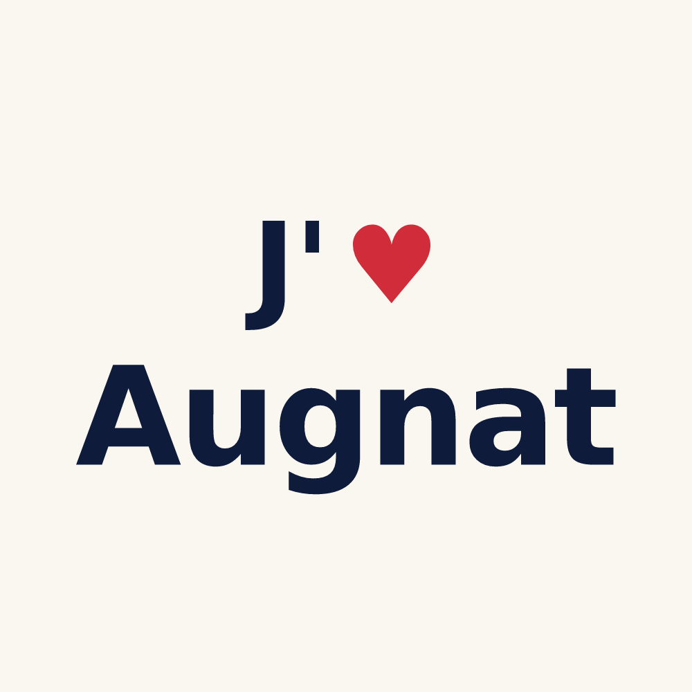 Tasse personnalisée Augnat — design J'aime Augnat