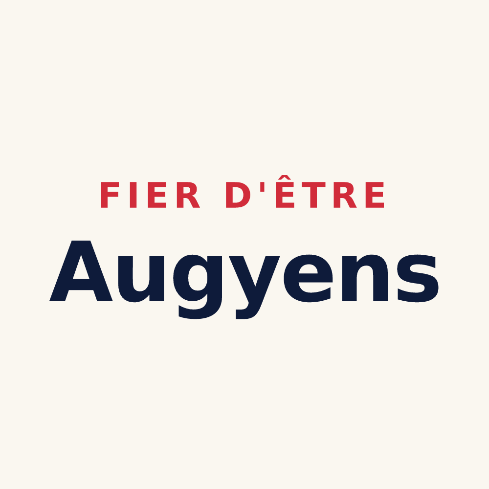 Tasse « Fier d'être Augyens » — design pour Augy