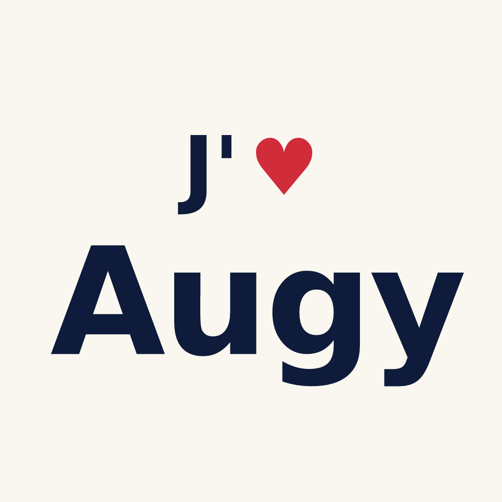 Tasse personnalisée Augy — design J'aime Augy