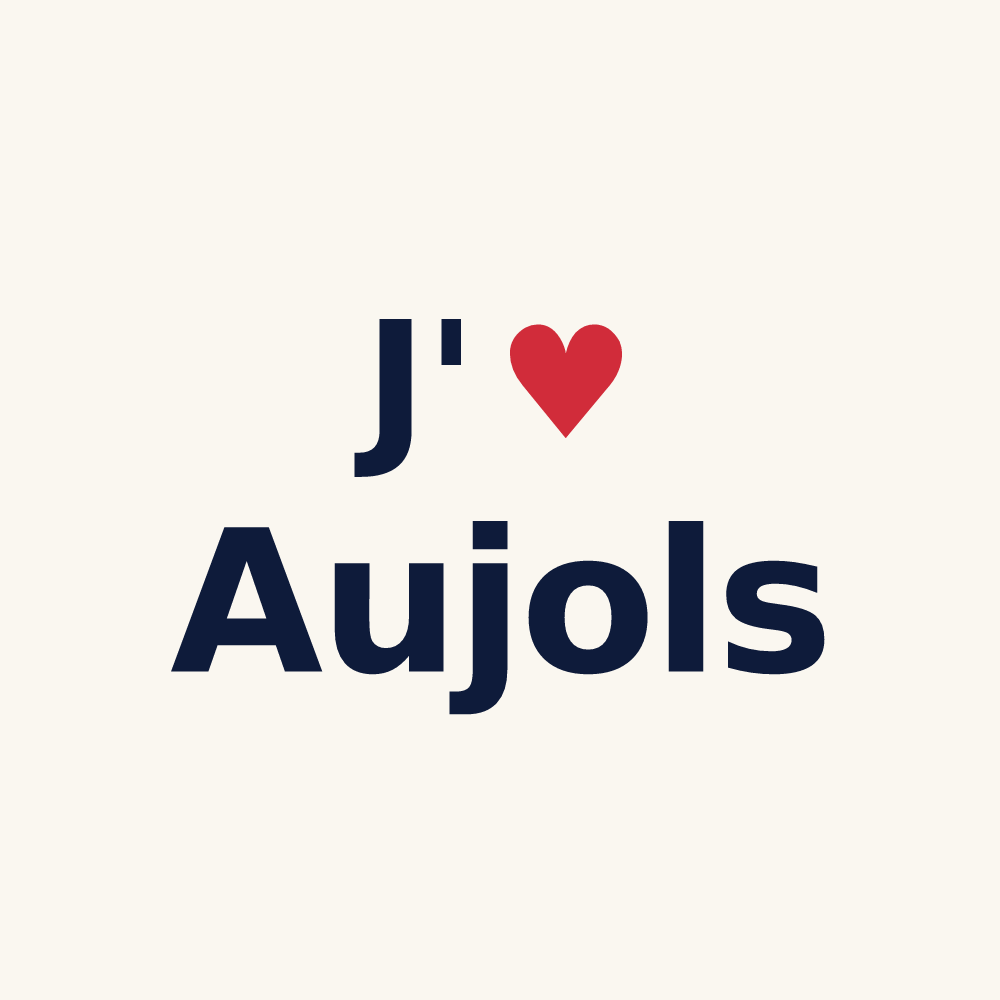 Tasse personnalisée Aujols — design J'aime Aujols