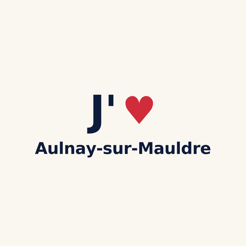Tasse personnalisée Aulnay-sur-Mauldre — design J'aime Aulnay-sur-Mauldre