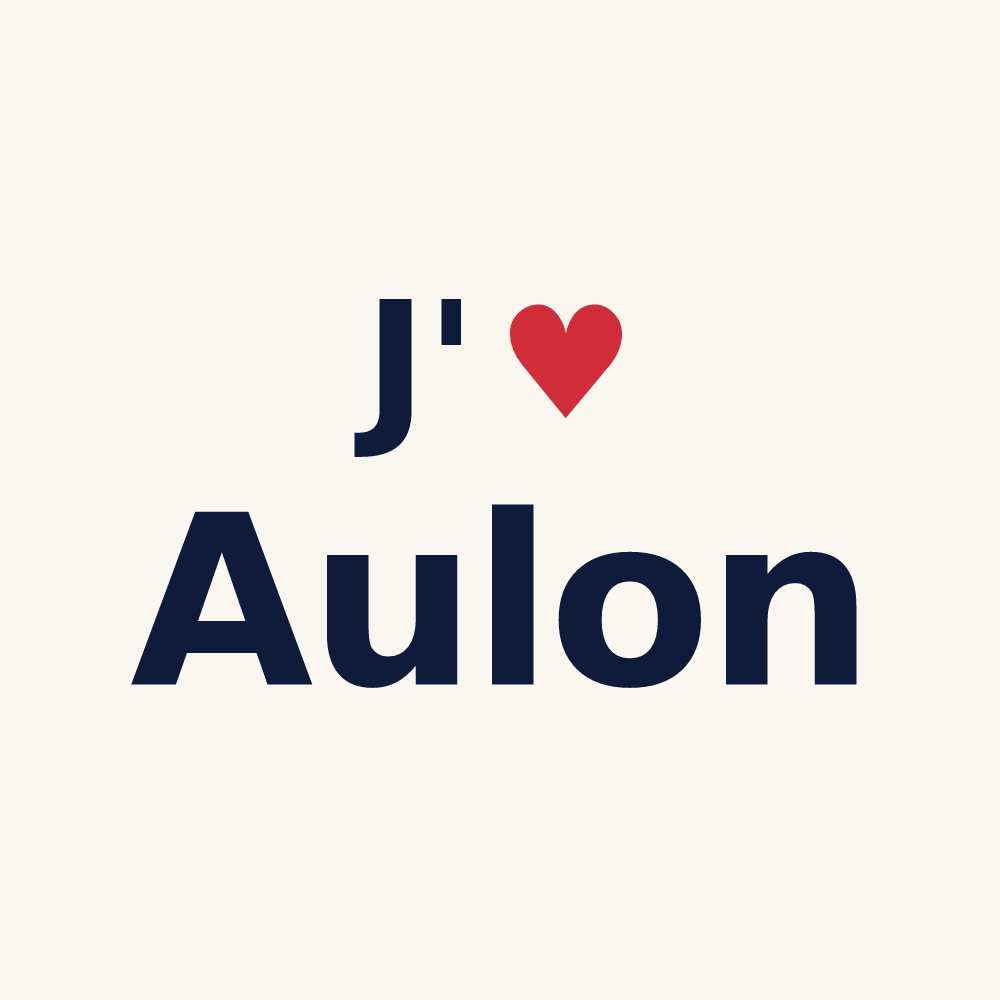 Tasse personnalisée Aulon — design J'aime Aulon