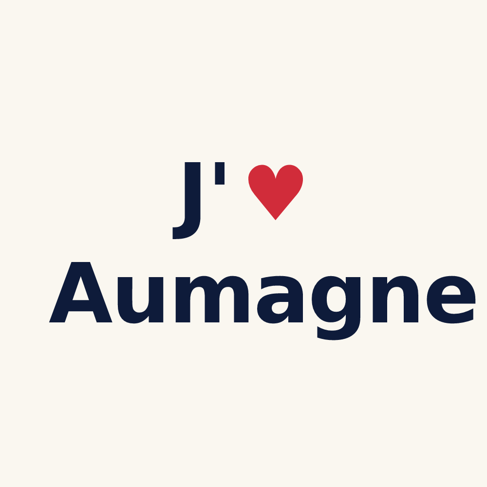 Tasse personnalisée Aumagne — design J'aime Aumagne