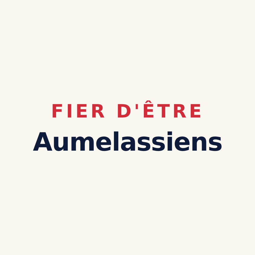Tasse « Fier d'être Aumelassiens » — design pour Aumelas