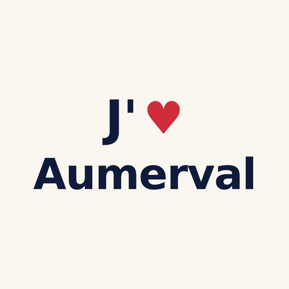 Tasse personnalisée Aumerval — design J'aime Aumerval