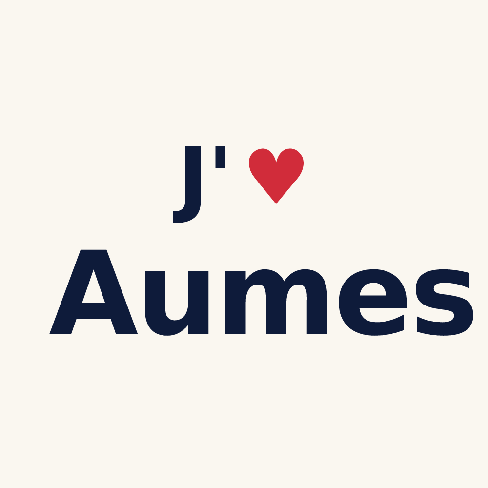 Tasse personnalisée Aumes — design J'aime Aumes