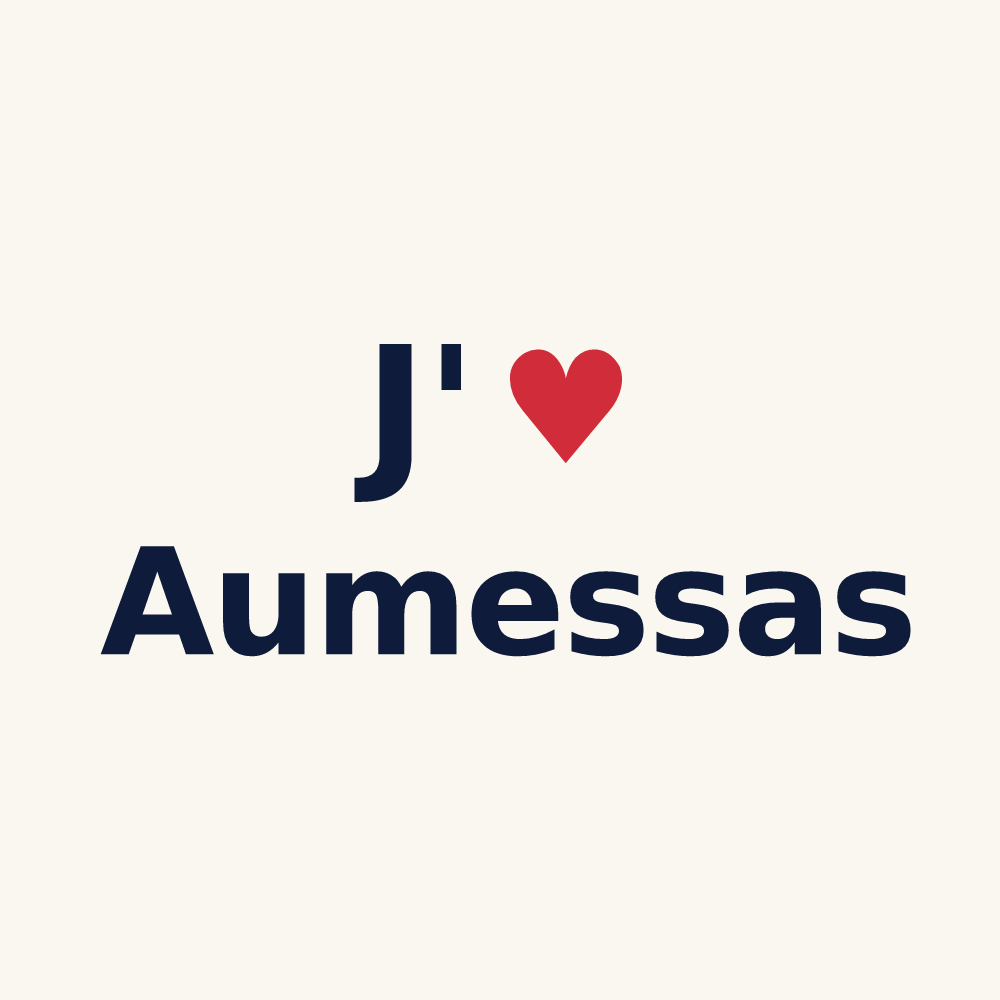Tasse personnalisée Aumessas — design J'aime Aumessas