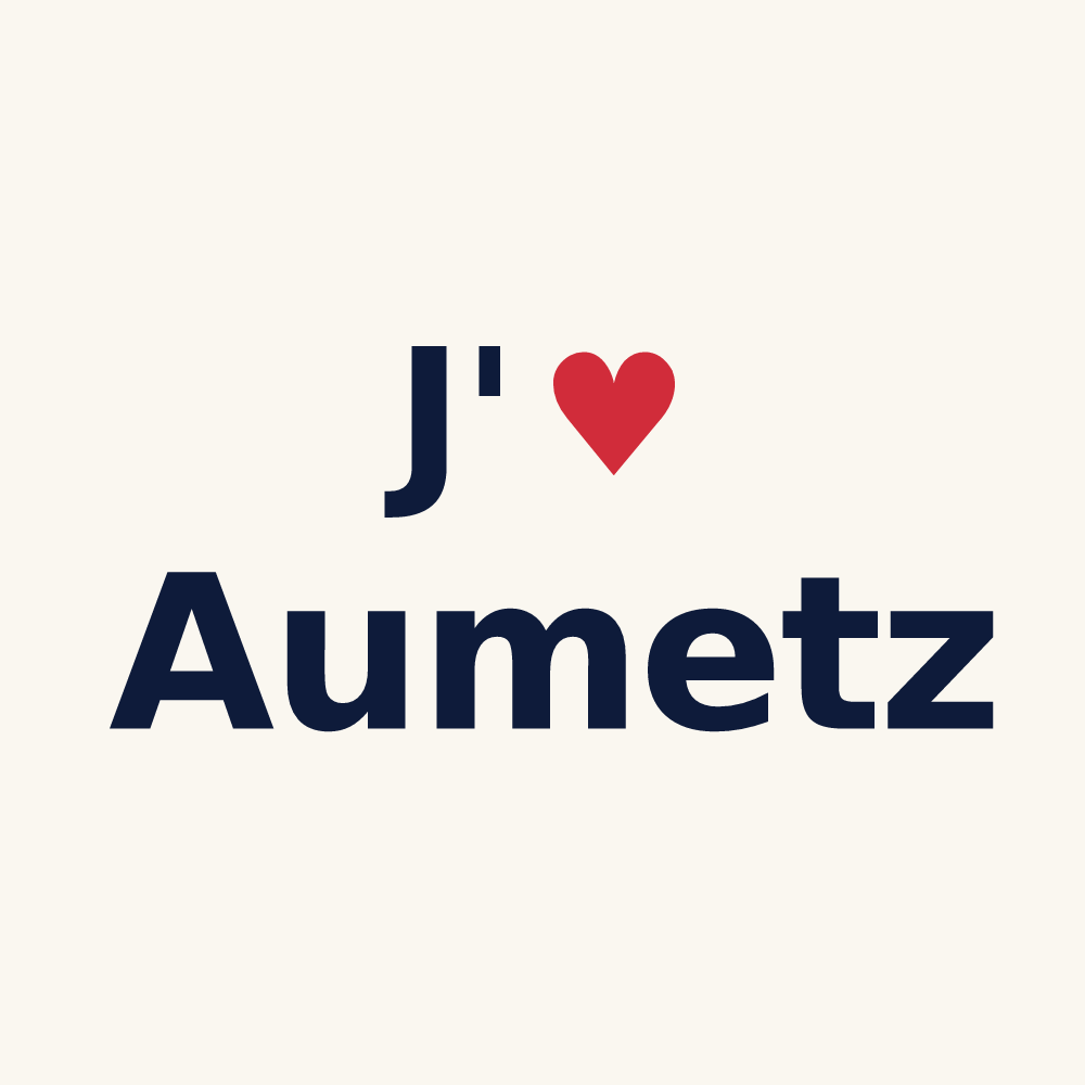 Tasse personnalisée Aumetz — design J'aime Aumetz