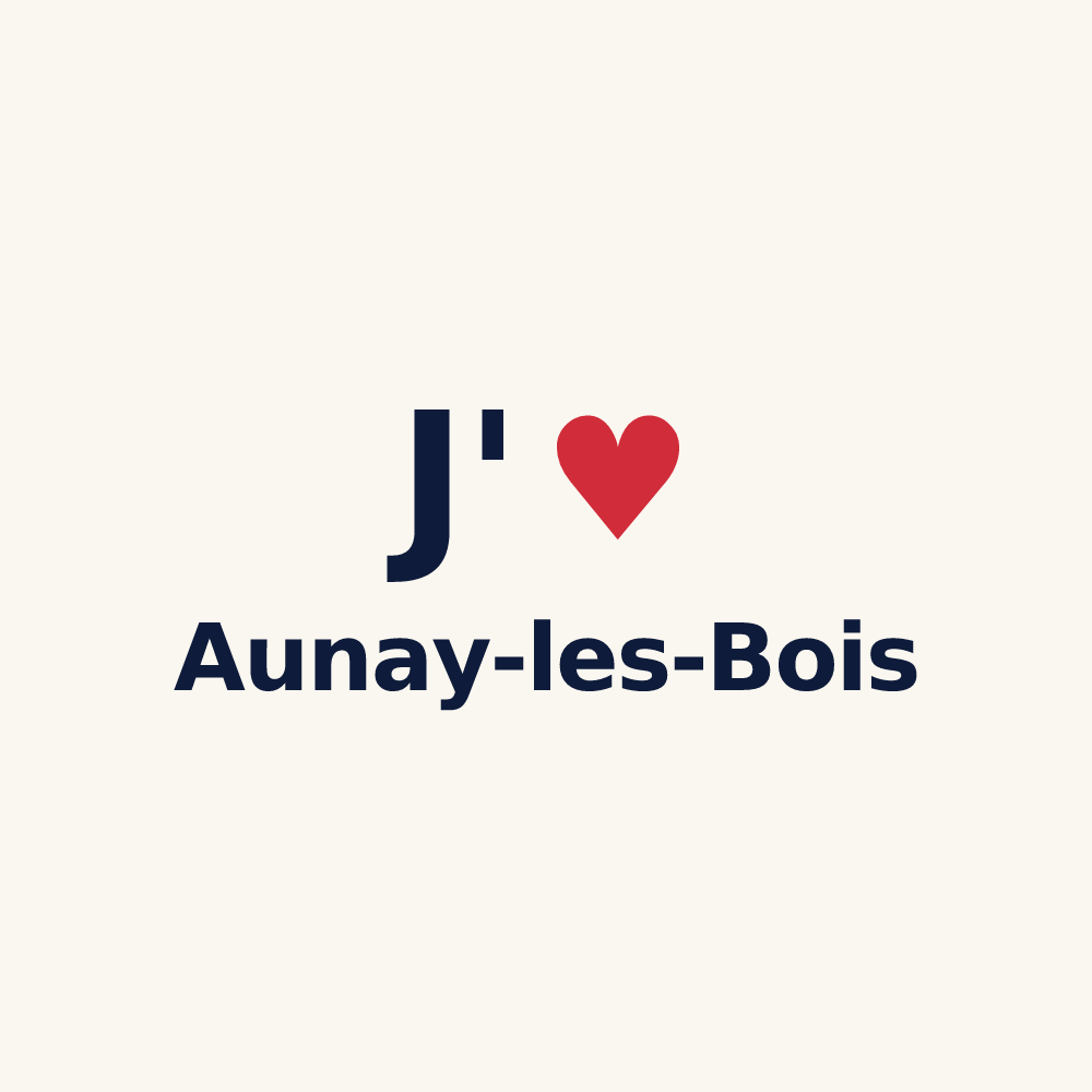 Tasse personnalisée Aunay-les-Bois — design J'aime Aunay-les-Bois