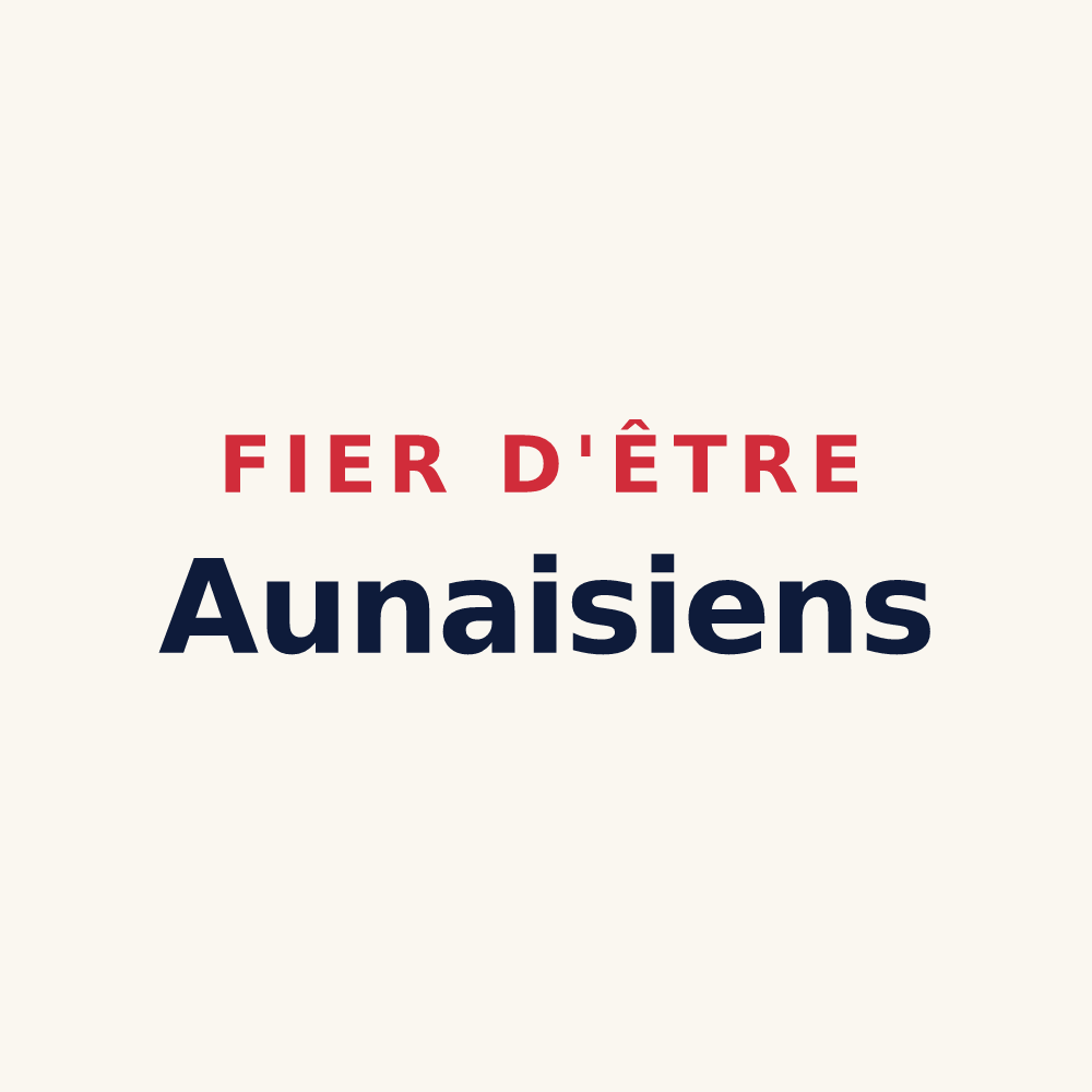 Tasse « Fier d'être Aunaisiens » — design pour Aunay-sous-Crécy