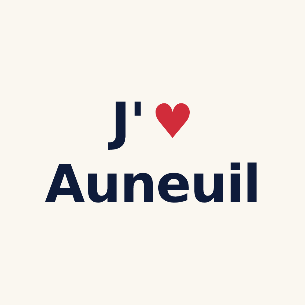 Tasse personnalisée Auneuil — design J'aime Auneuil