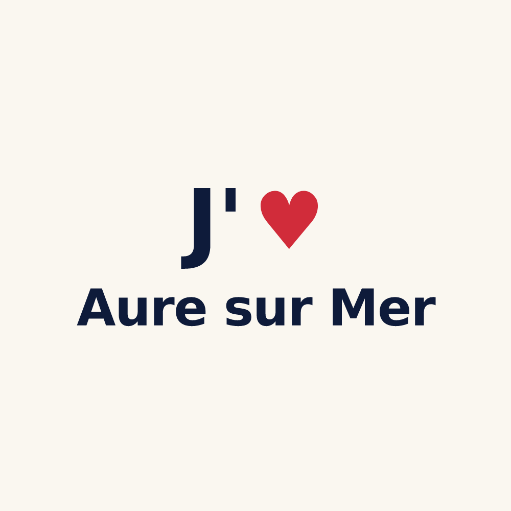 Tasse personnalisée Aure sur Mer — design J'aime Aure sur Mer