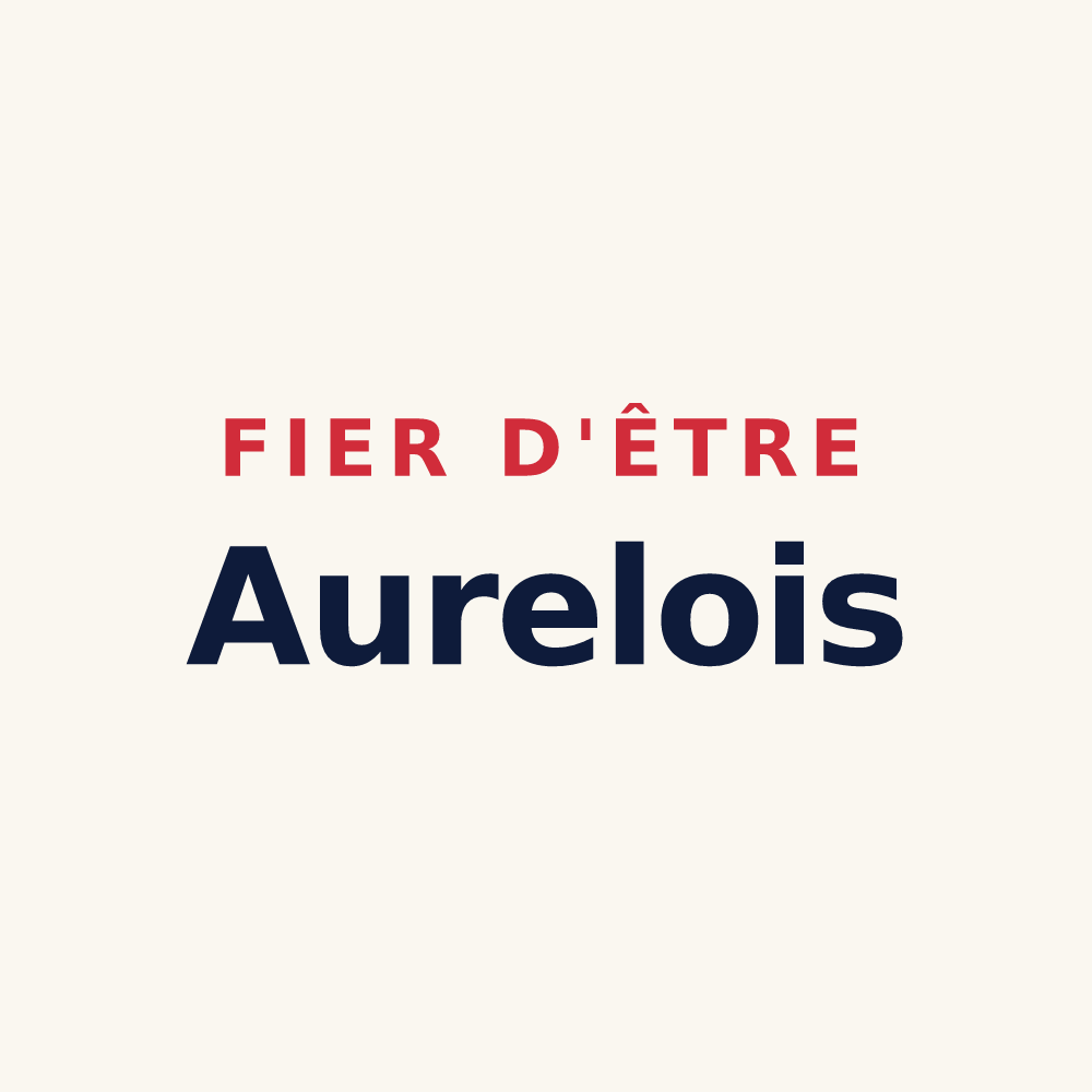 Tasse « Fier d'être Aurelois » — design pour Aurel